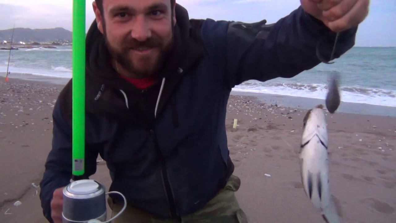 Ψαρεμα με καλαμι απο την ακτη 2019 surfcasting pesca Fishing with reed from the shore