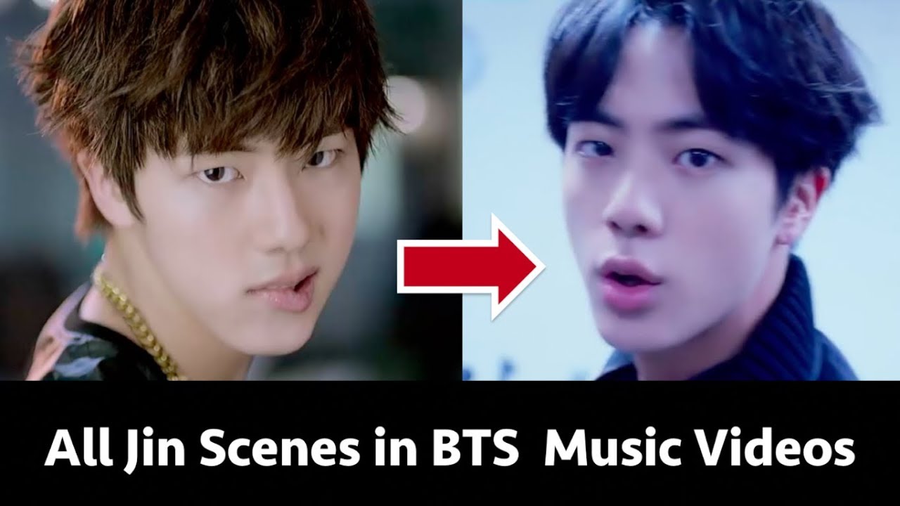All Jin Scenes In All Korean + English BTS Music Videos