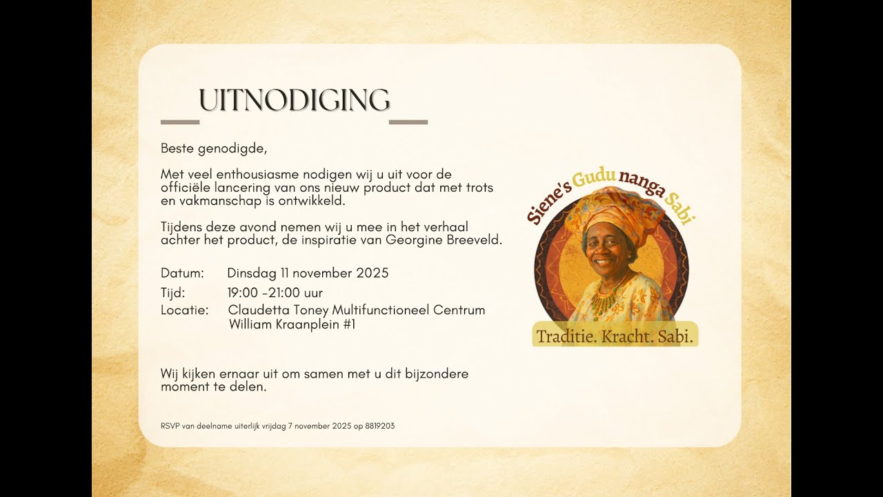 🔴 𝕃𝕚𝕧𝕖 | SIENE'S GUDA NANGA SABI ; LANCEREN NIEUWE PRODUCT LIJN 11-11-2025