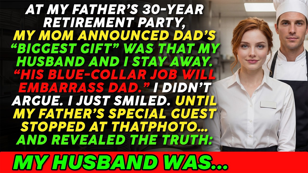 My Parents Barred My Husband From Dad’s Retirement Party—Until Dad’s VIP Guest Recognized Him