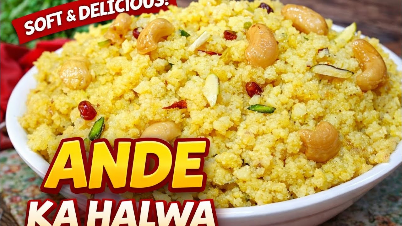 Anda Ka Halwa Recipe | Egg Halwa Sweet Dish | Easy & Quick Indian Dessert🤤