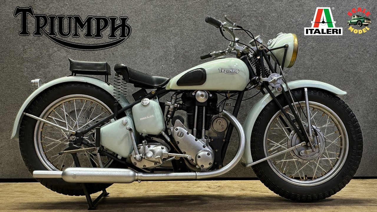 Triumph 1:9 motorcycle model kit build  #triumph #scalemodel  #motorcycle