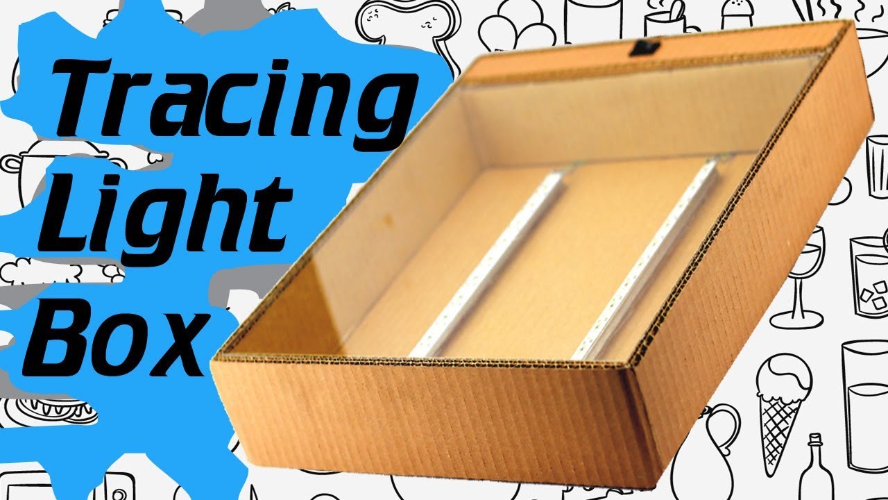 How to Make 12 Volt Light Box for Tracing, Drawing Paper for Students Using Cardboard