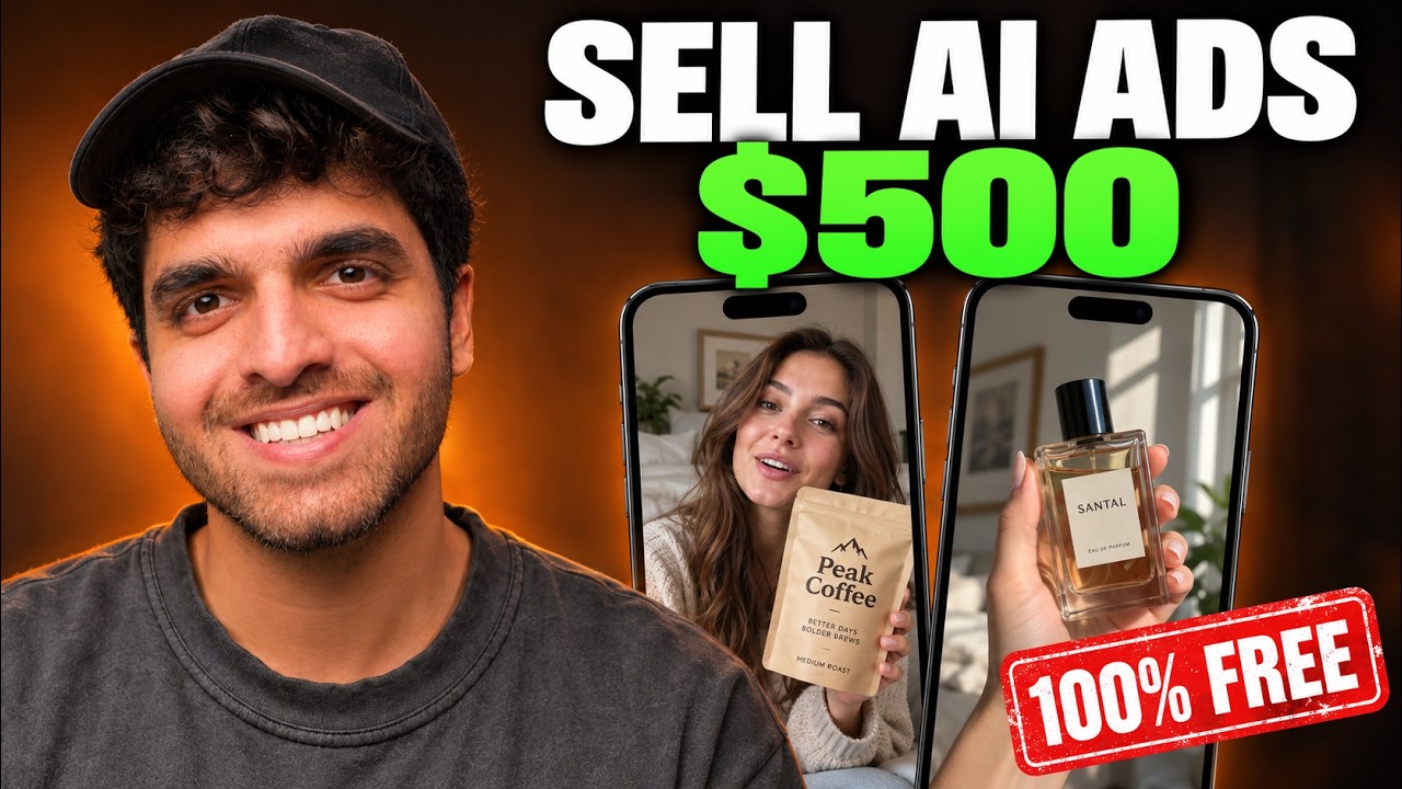 Complete AI UGC Ads Masterclass | Sell AI UGC Ads for $500 (Free, No Higgsfield)