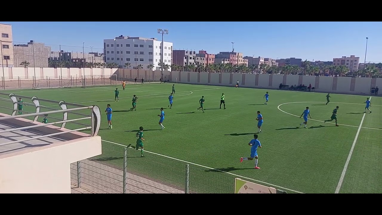 تعادل شبان نادي شباب المسيرة ضد شبان نادي دفاع الحسني الجديدى بنتيجة 1/1 الشوط الثاني من القابلة