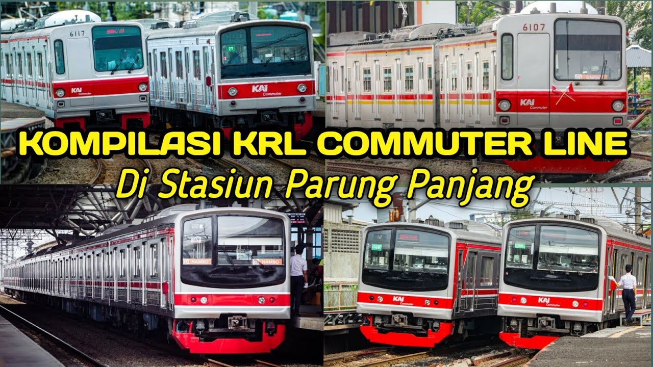 KOMPILASI KRL COMMUTER LINE DI STASIUN PARUNG PANJANG 