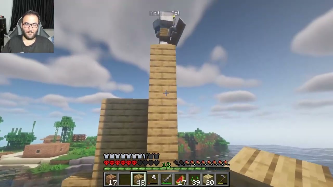 GARİBANIN EVİNİ YAKTIM!   MINECRAFT HARDCORE #5