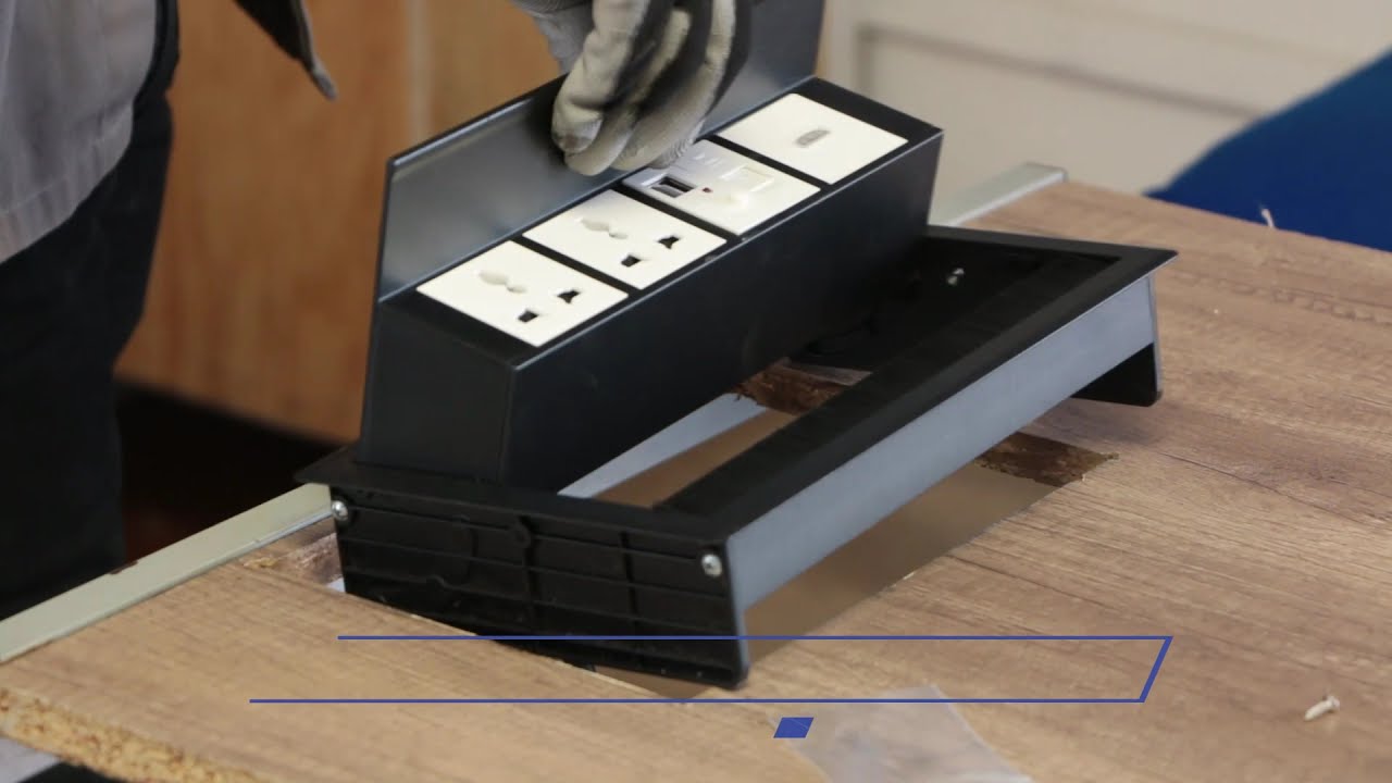 COMO INSTALAR CAJA HORIZONTAL DE MULTICONTACTOS PARA ESCRITORIO TIPO HUB