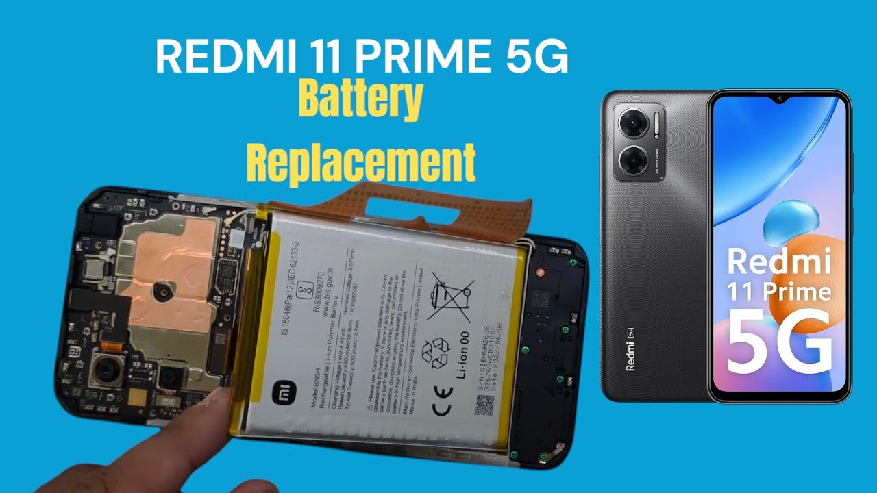 redmi 11 prime 5g battery replacement | how to replace redmi 11 prime 5G battery #redmi #repair #new