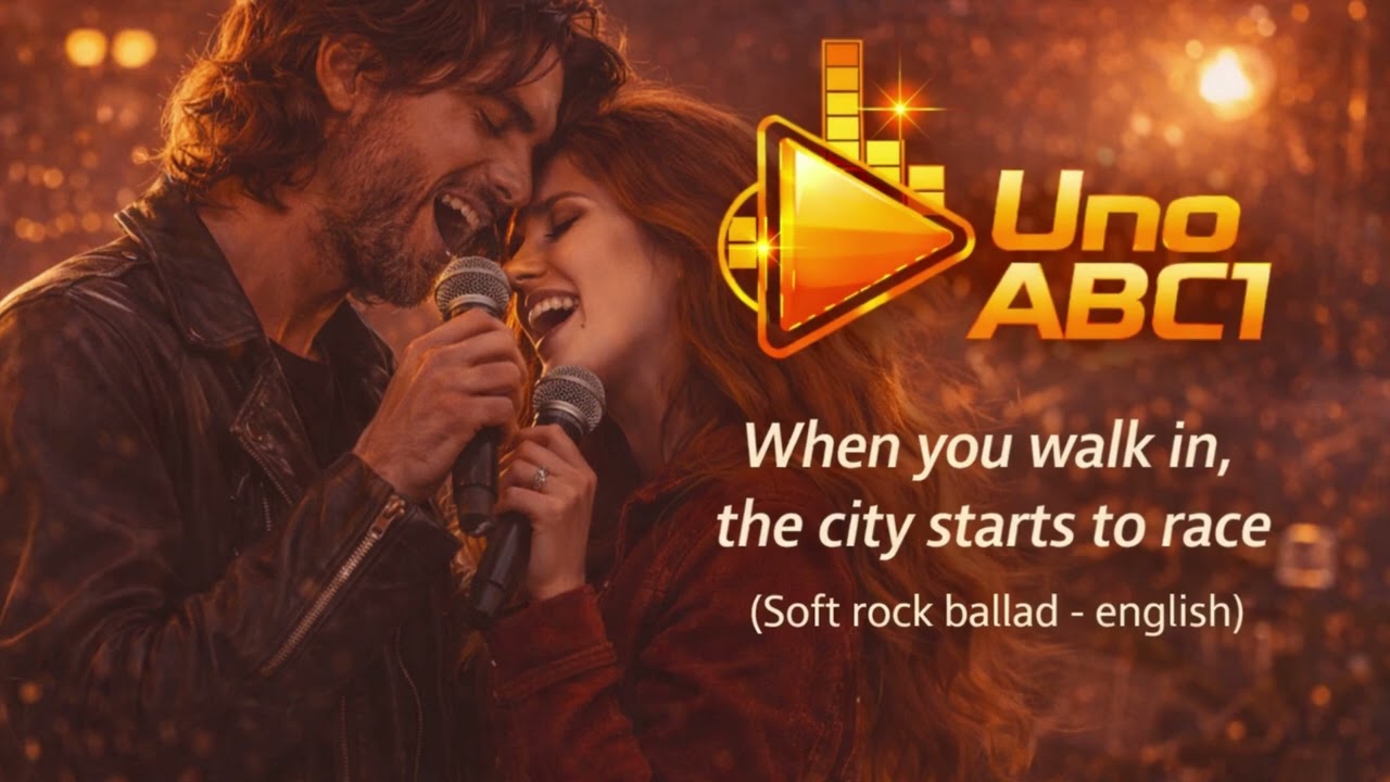 When you walk in, the city starts to rac(soft rock ballad   english)