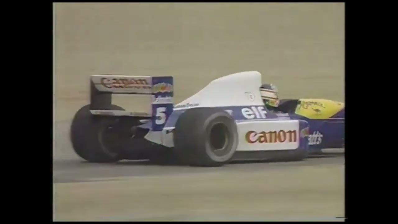 1991 - Nigel Mansell & Eric van de Poele test F1 @ Firebird International Raceway