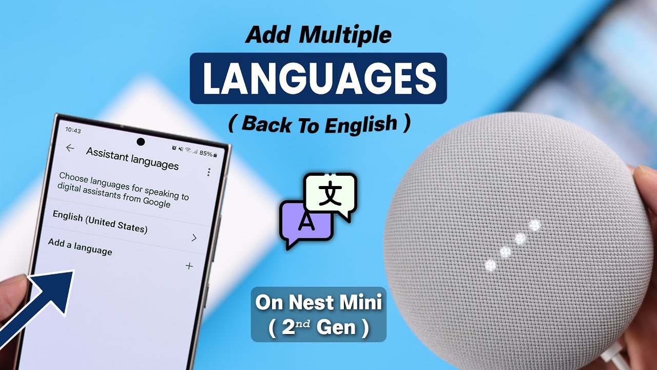 Как добавить несколько языков на Google Nest Mini! [Изменить язык]