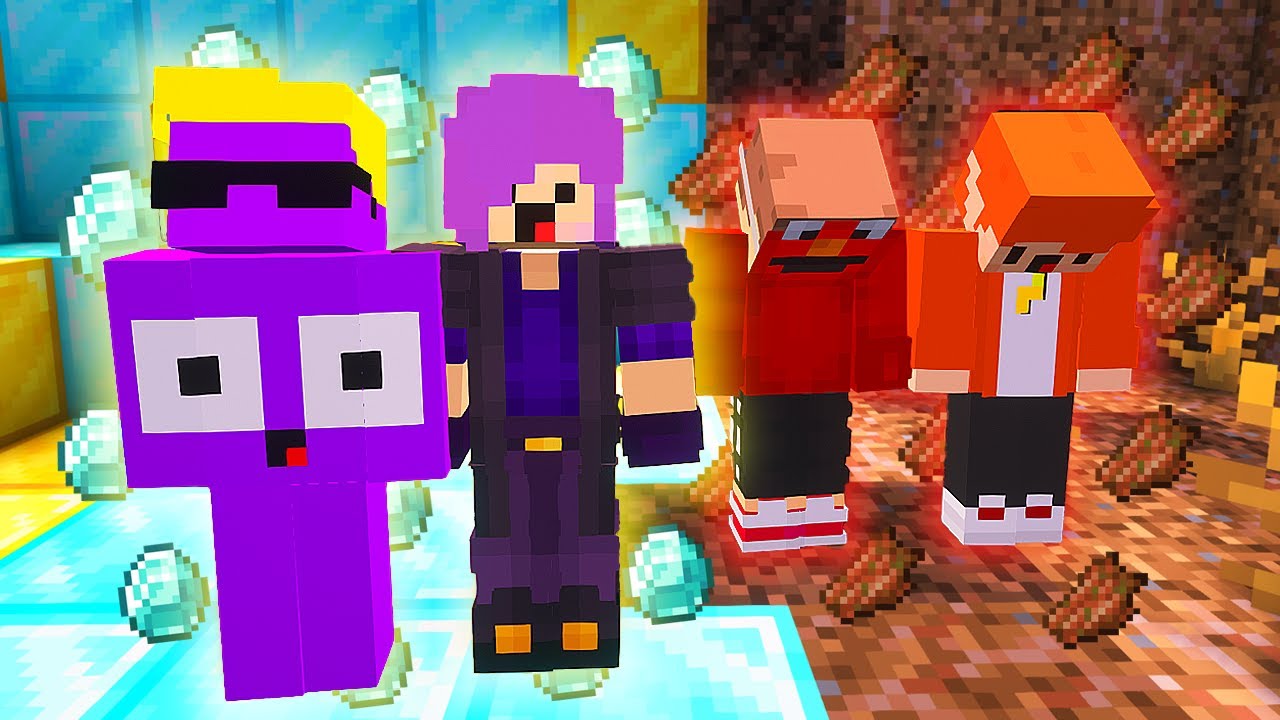 QUEM TIVER MAIS SORTE GANHA NO MINECRAFT!!!