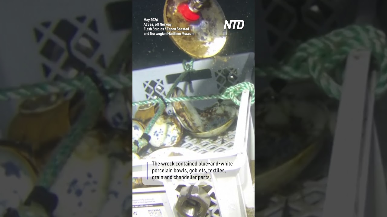 Norway Recovers Porcelain, Chandeliers From 18th Century Shipwreck