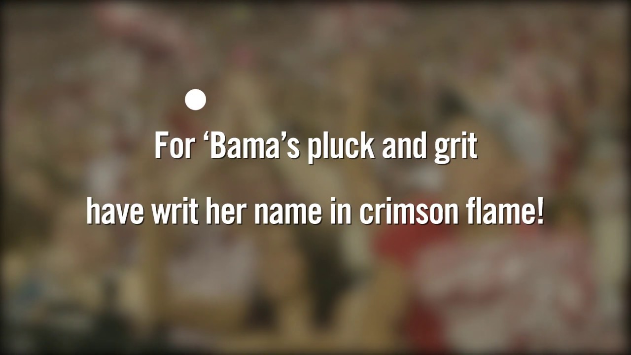 Fight Song (Yea, Alabama) | The University of Alabama