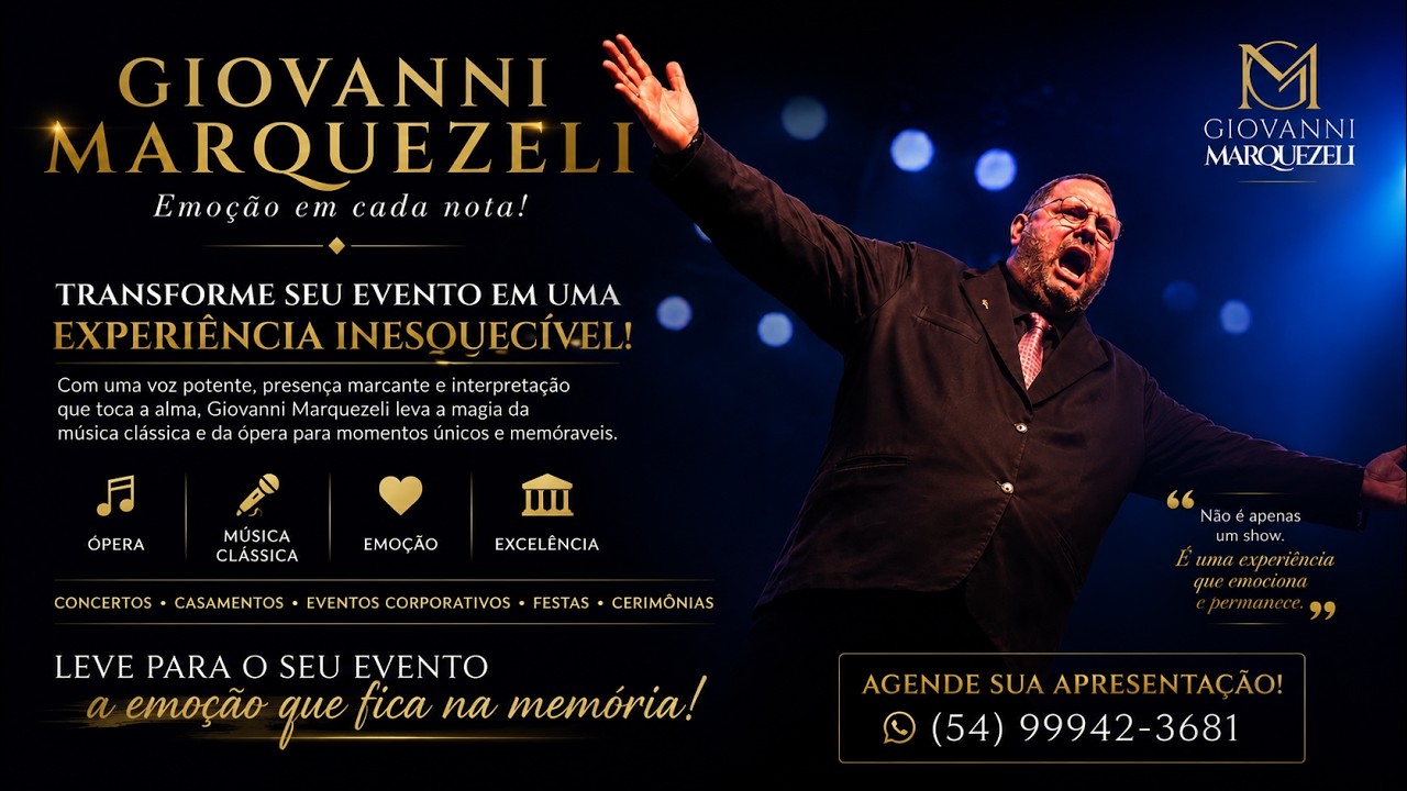 V&iacute;deo Divulga&ccedil;&atilde;o Tenor Giovanni Marquezeli