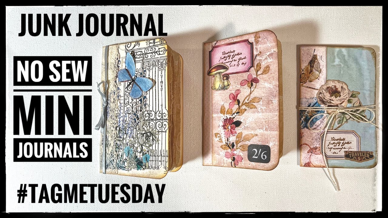 Журнал в стиле «джанк-дневник» — мини-журнал без шитья — #tagmetuesday