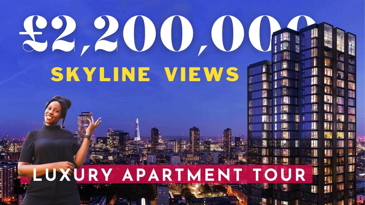 Touring a Luxury London Apartment with Skyline Views of London.