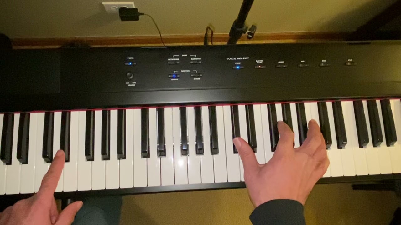 preaching chords & shout music in C. (easy and intermediate piano chords)