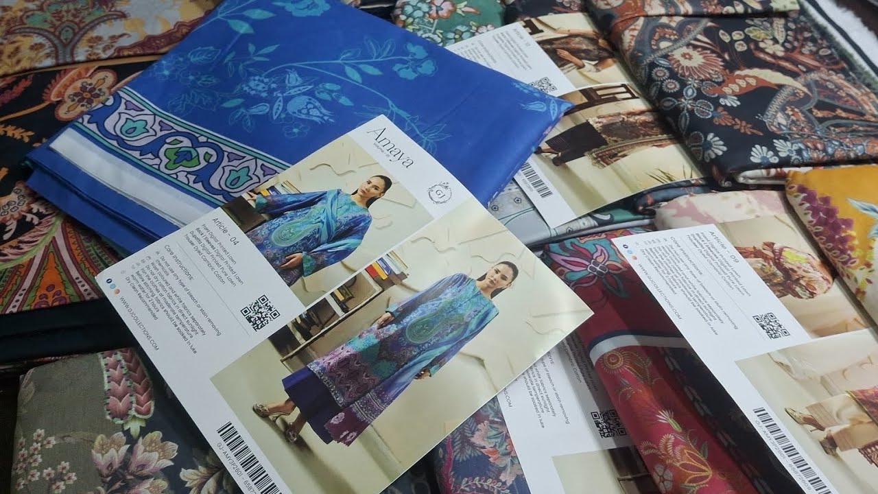 VIBRANT🎵STYLE 👌WITH 💜STUNNING AMAYA  PRINTED LAWN THREE PIECE BY GULJEE FASHION 2800/- EACH ONLY 