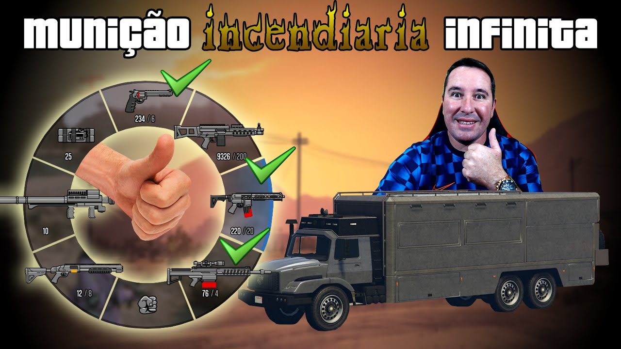 GTA 5 - COMO DEIXAR SUAS ARMAS COM MUNIÇÃO INCENDIARIA INFINITA - DICA INSANA!