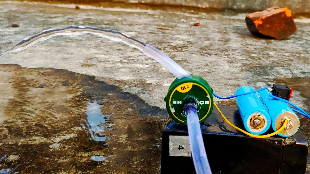 How To Make Mini Motor Pump | Homemade Water Pump