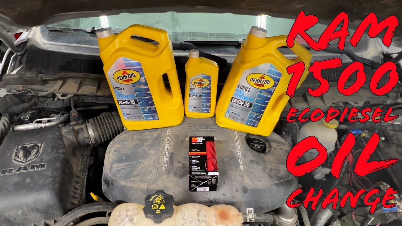 Инструкция по замене масла в Ram 1500 EcoDiesel