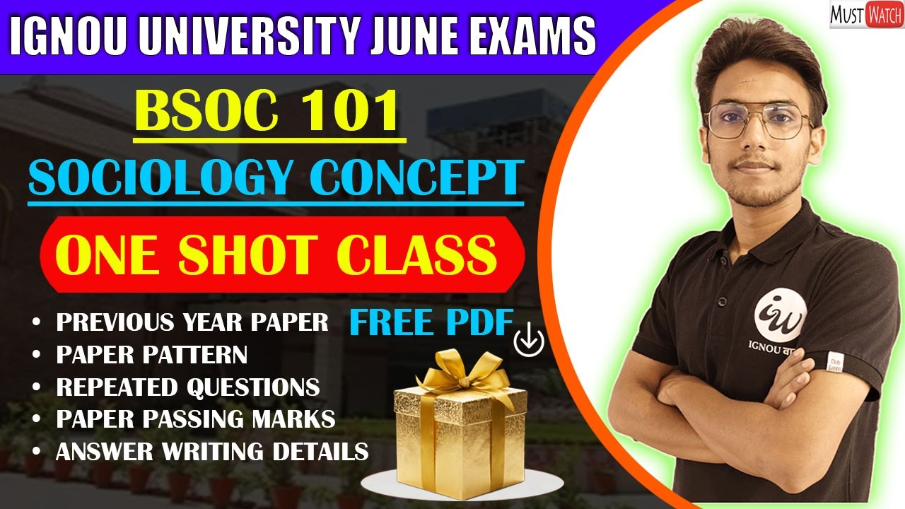 #66 BSOC 101 || SOCIOLOGY BILINGUAL CLASS || IMPORTANT QUESTIONS | IGNOU WALAY