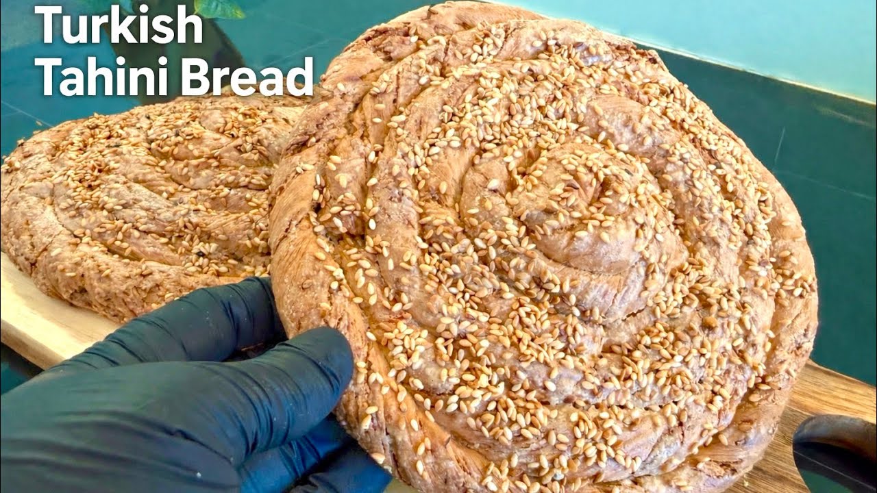 Homemade Turkish Tahini Bread – Soft, Fluffy & Delicious