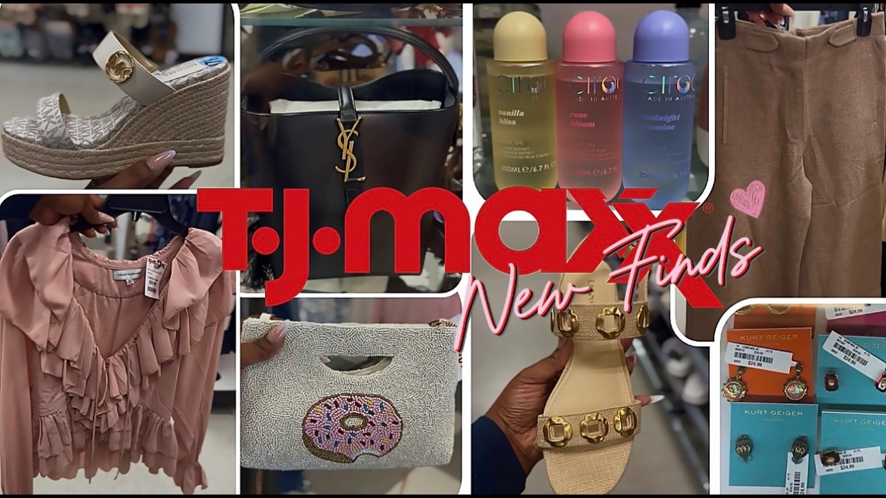 TJ MAXX NEW FINDS | LUXURY HANDBAGS BEAUTY & MORE!!