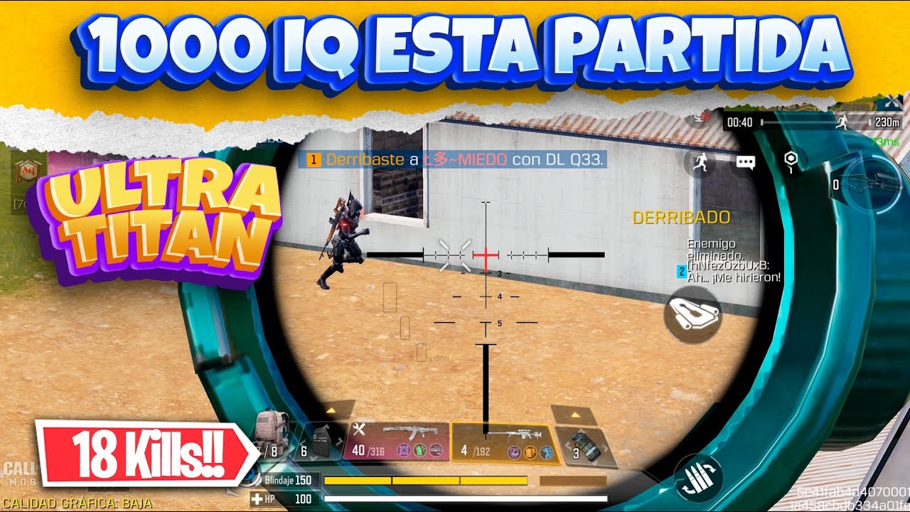 1000 IQ LA MEJOR PARTIDA ENFRENTANDO A PRO JUGADORES EN BATTLE ROYALE EN COD MOBILE