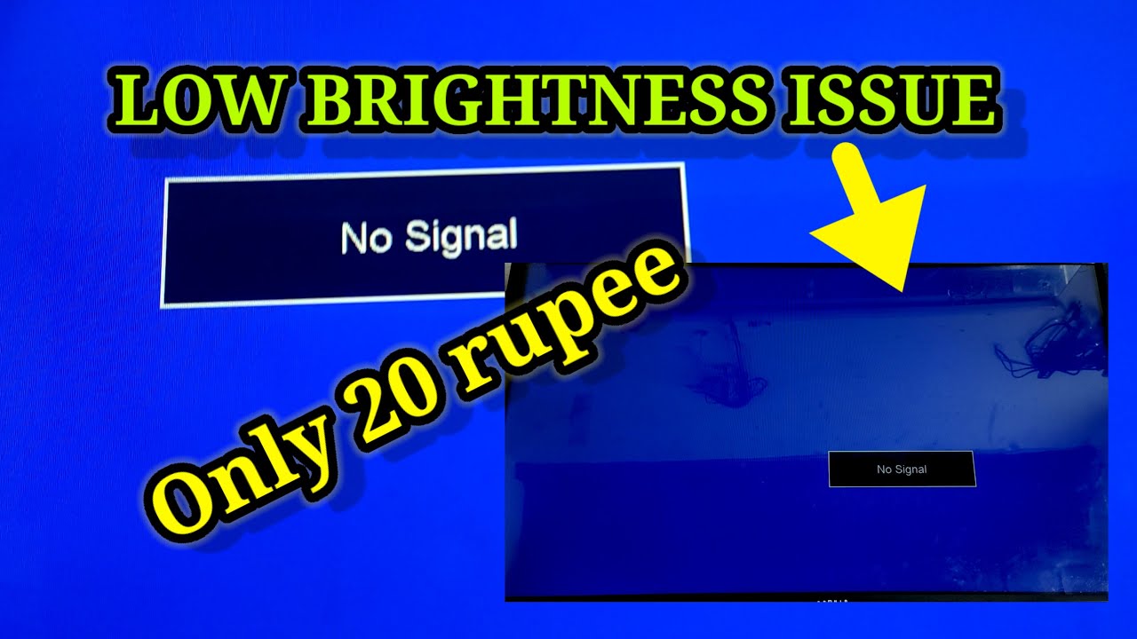 LED TV LOW BRIGHTNESS PROBLEM solution 20 rupees malayalam