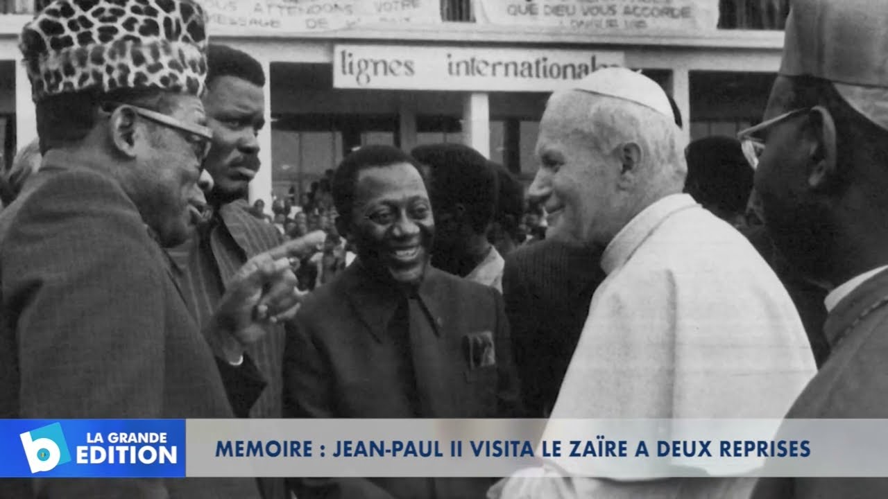 Mémoire: Jean-Paul 2 visita le Zaïre à 2 reprises
