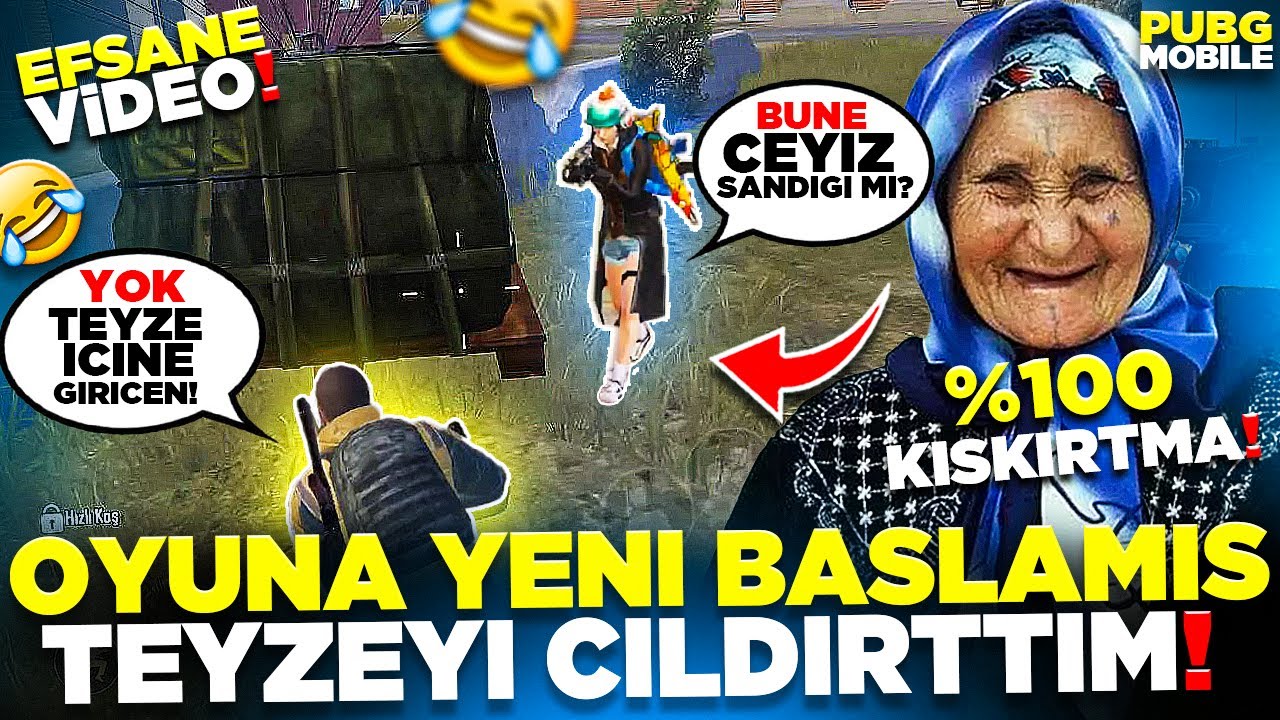 OYUNA YENİ BAŞLAMIŞ TEYZEYİ SİNİR  KRİZİNE SOKTUM 🤣 | PUBG MOBILE