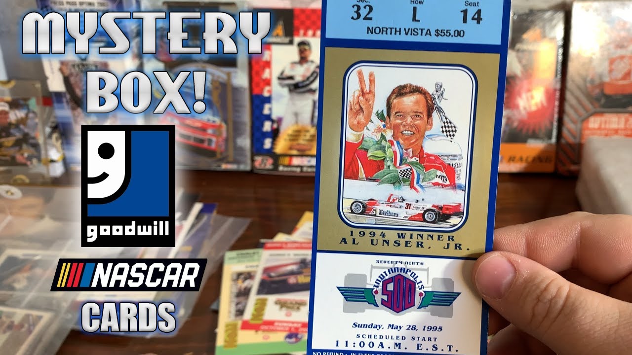 Racing Mystery Box ? Nascar Racing cards, Indy 500 ticket, hero cards goodwill find