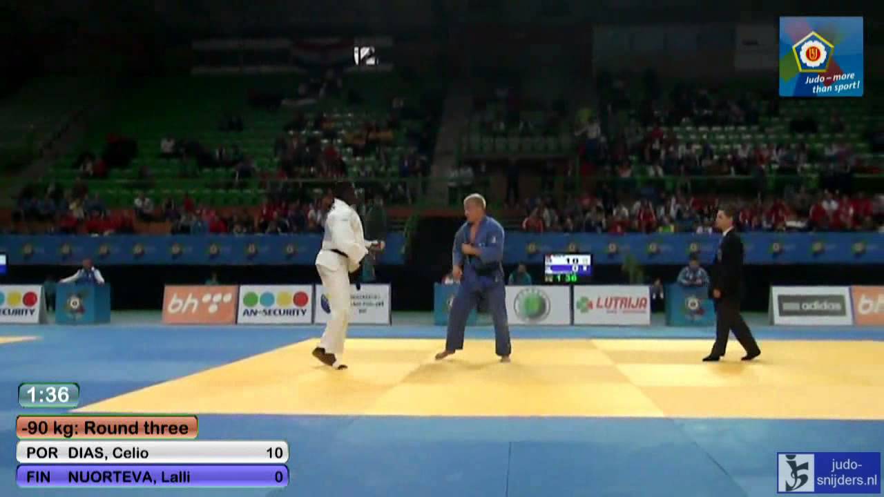 Judo 2013 European championship Juniors: Dias (POR) - Nuorteva (FIN) [-90kg]