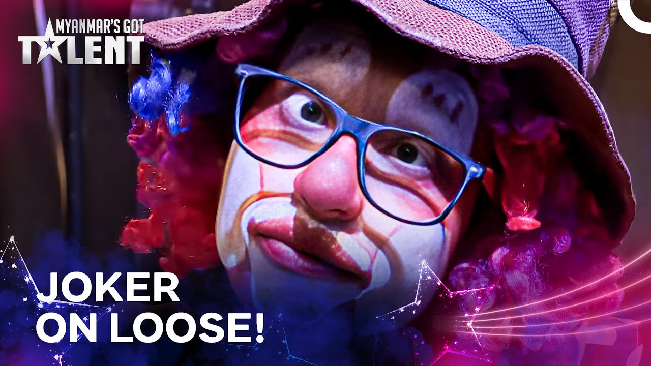 Joker's Tricks Will Leave You in STITCHES! | Myanmar's Got Talent