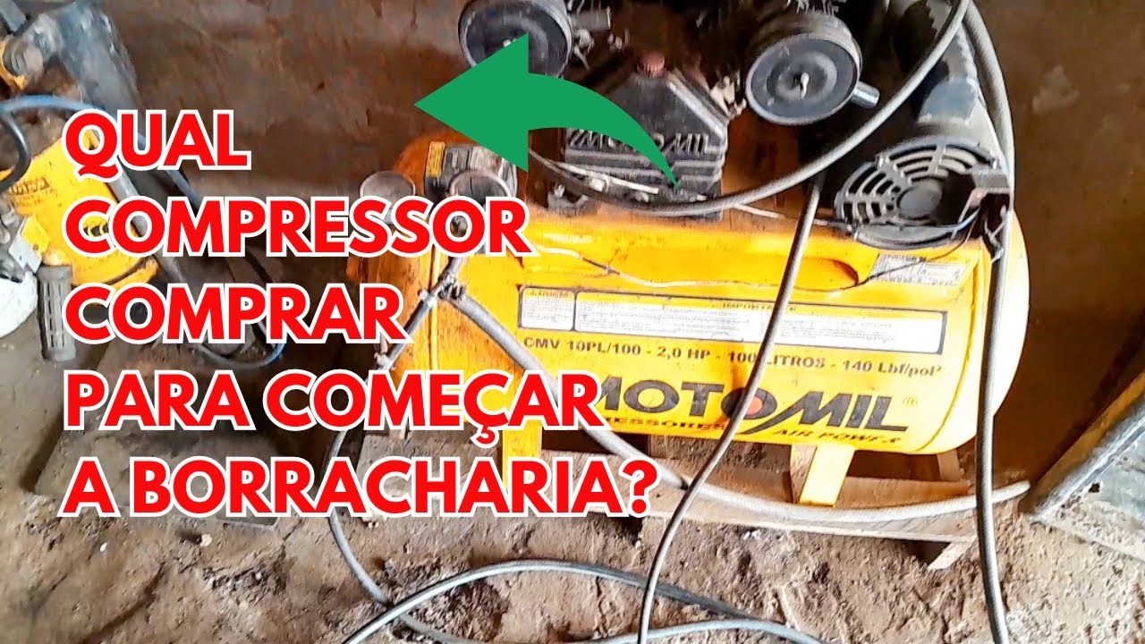 QUAL COMPRESSOR COMPRAR PARA COMEÇAR SUA BORRACHARIA | Um de 8 pés da conta do serviço??