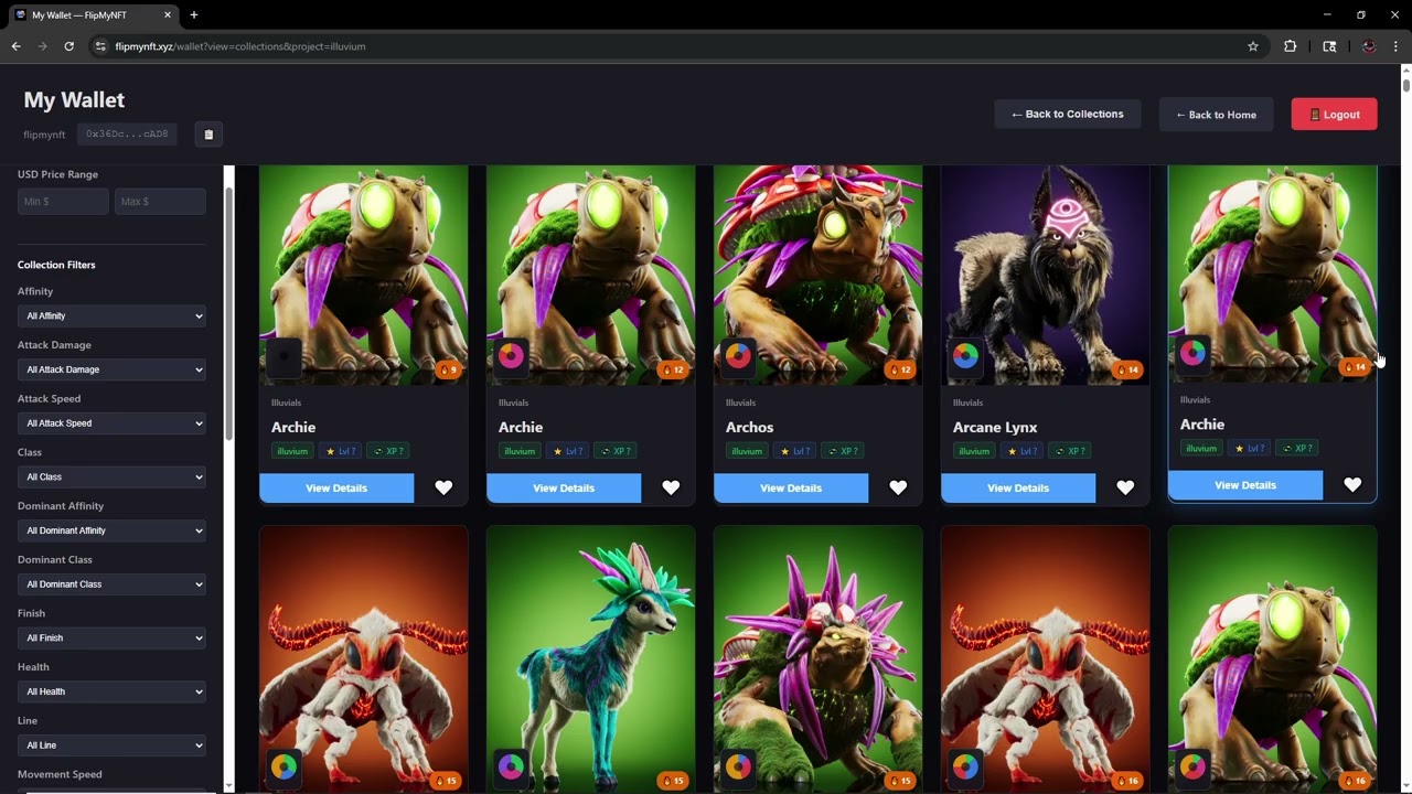Manage and Sell or Trade Your Illuvium NFTs | FlipMyNFT