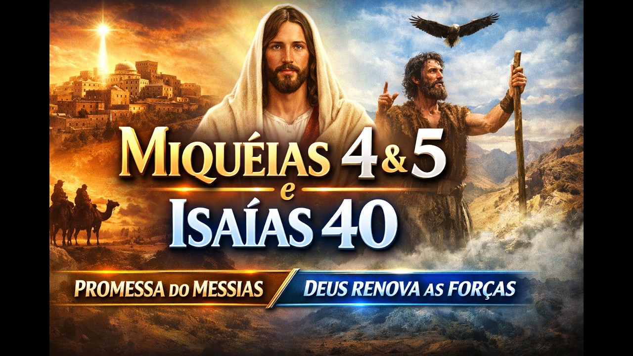 “QUEM ESPERA EM DEUS RECEBE NOVAS FORÇAS!” Miquéias, Capítulos 4, 5, e Isaías Capítulo 40.