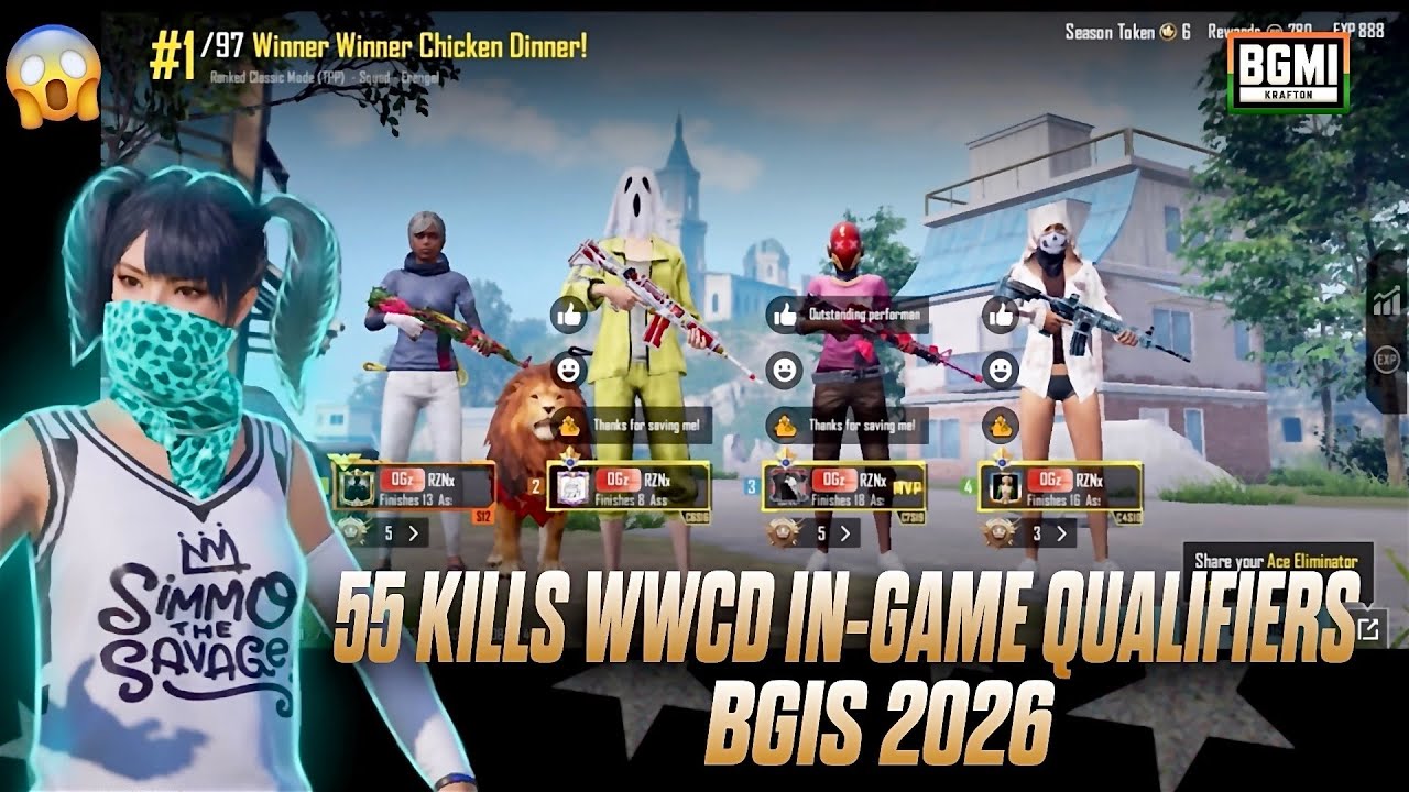 BGIS 2026! 55 KILLS WWCD🔥 IN-GAME QUALIFIERS | MATCH 1 POV🧿
