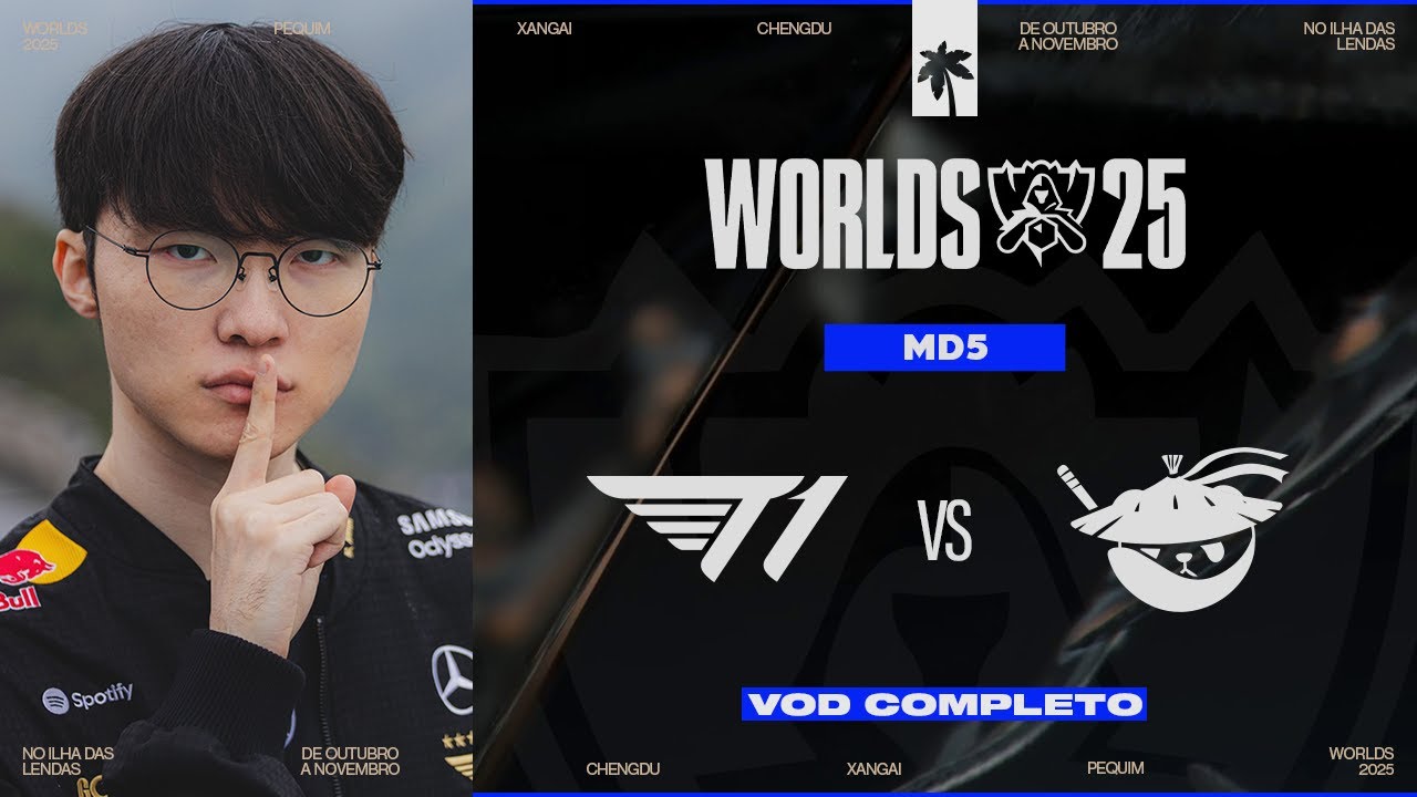 Live completa: T1 x AL | Worlds 2025 - Quartas de final | ILHA DAS LENDAS