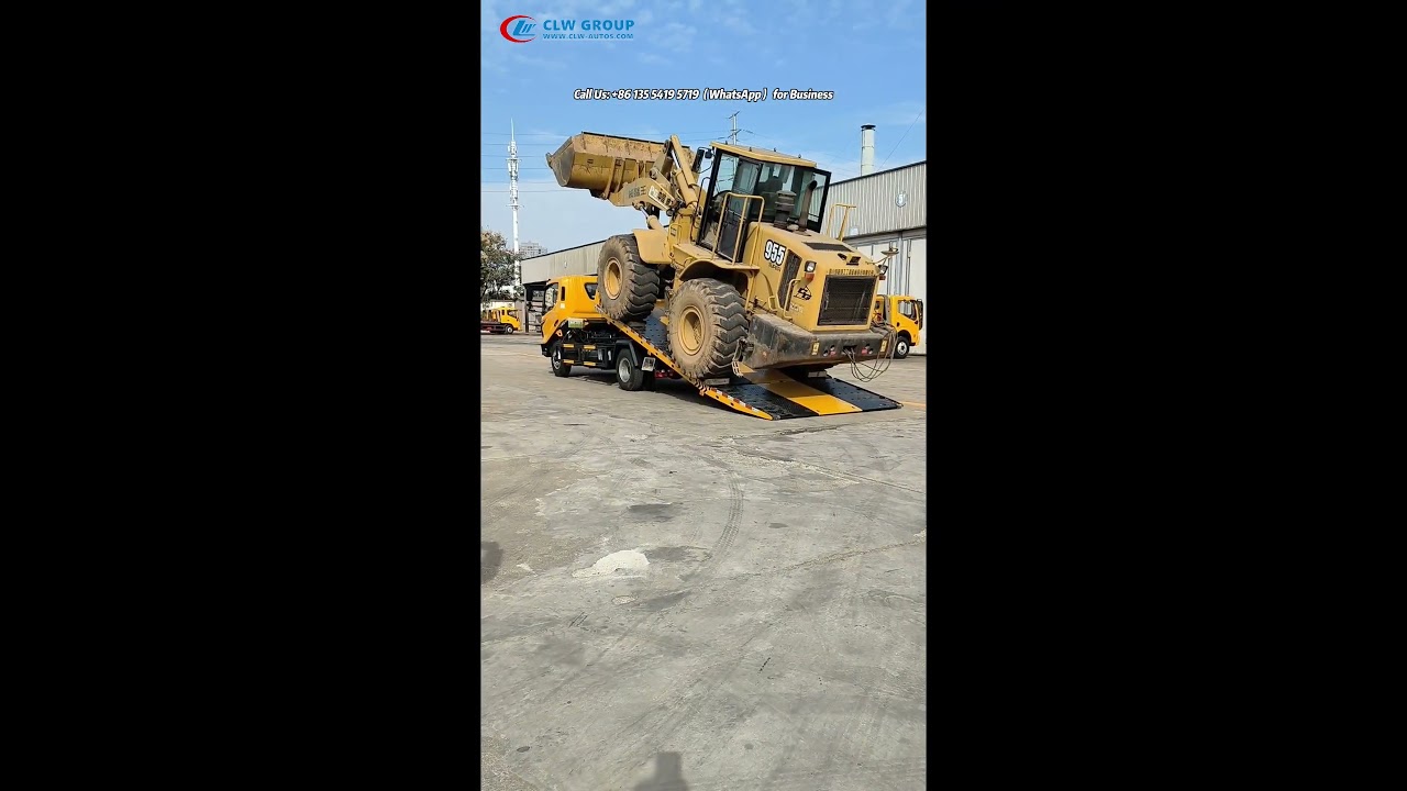FAW Tiger VH Tilt Tray Faltbed Recovery Tow Truck for Rescue Excavator Construction Equipments