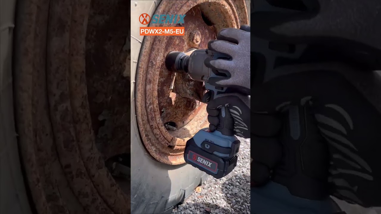 This Senix electric wrench has enough torque to easily turn rusty screws.
