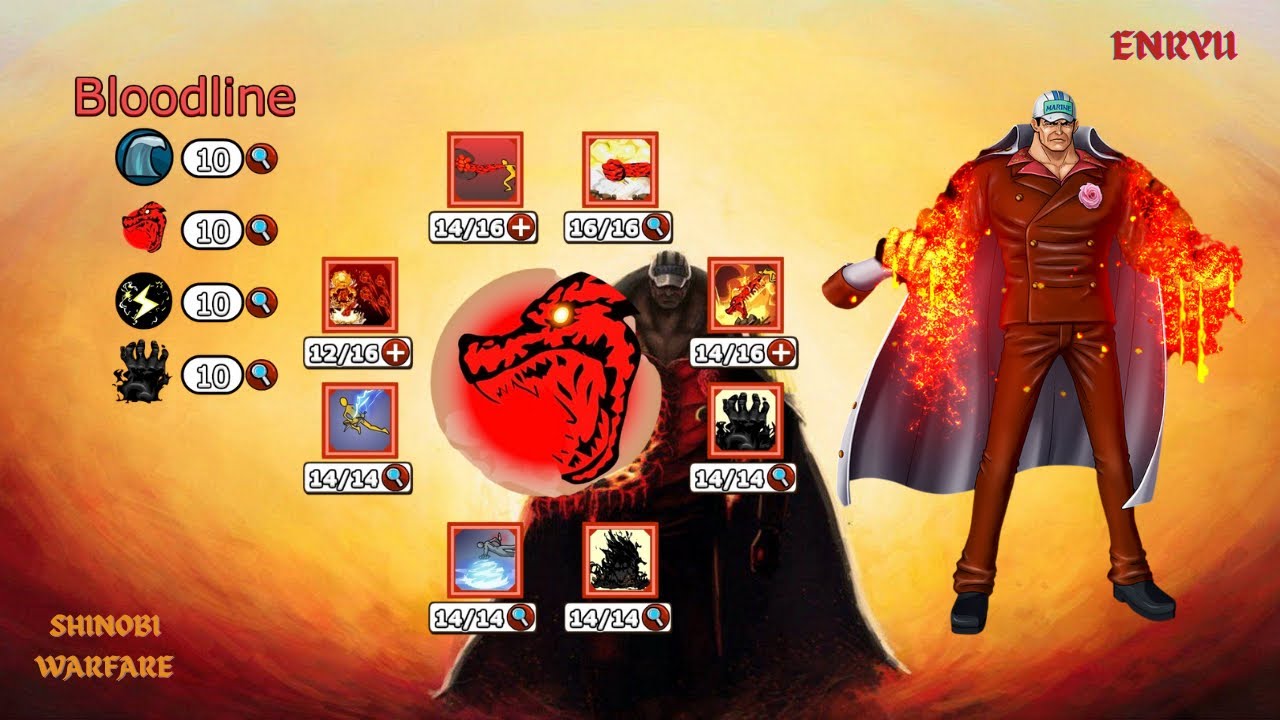 SHINOBI WARFARE - WATER MAGMA PVP S13 7.7K TROPHIES🏆