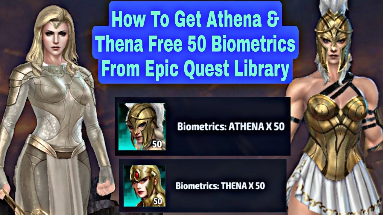 How To Get Athena & Thena Free 50 Biometrics From Epic Quest Library - Marvel Future Fight