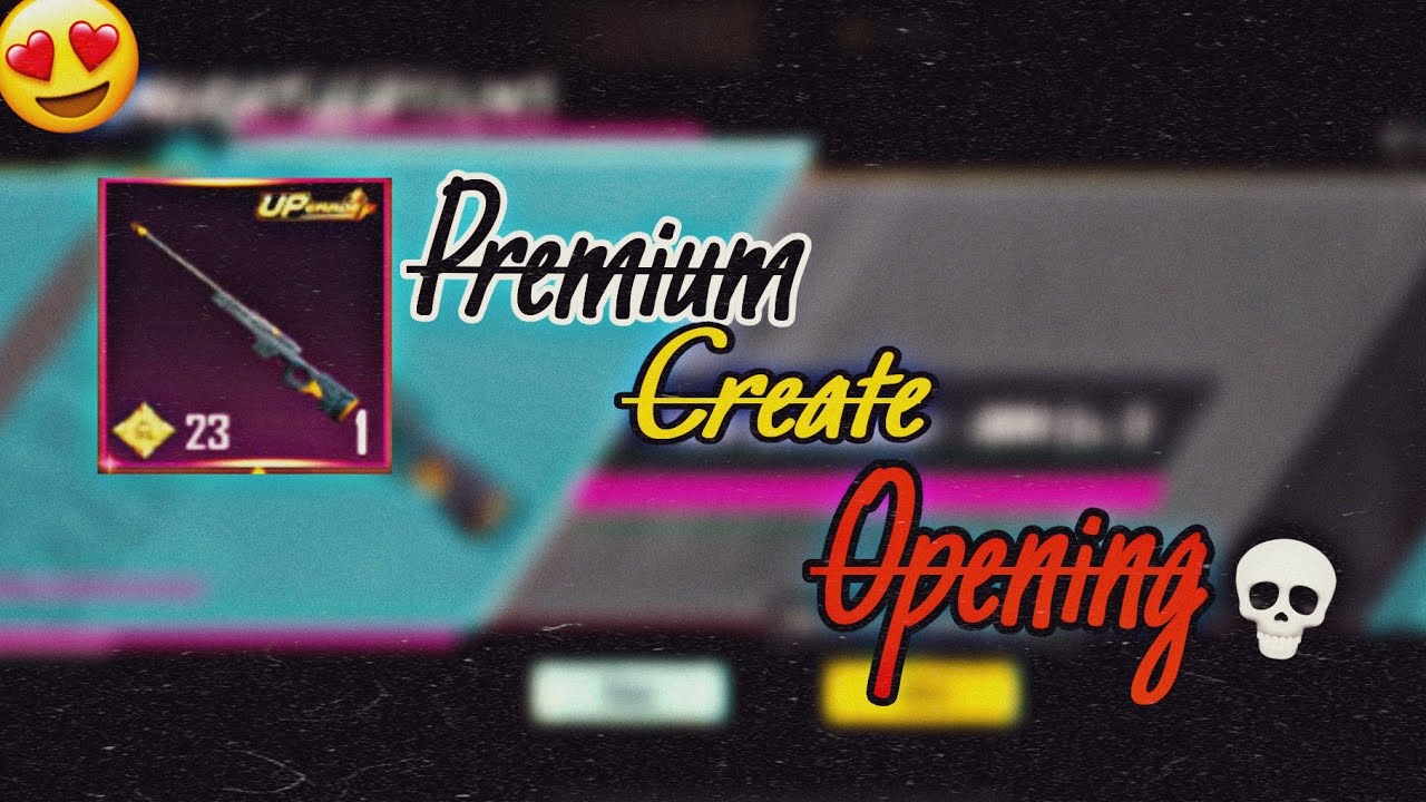 Old AWM Skin Premium Create Opening Video 