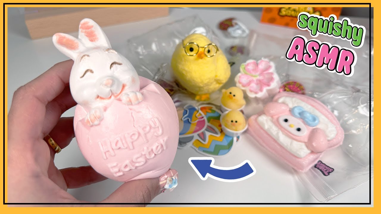 8 minutes Unboxing – TABA SQUISHY Easter Special! #ASMR No Talking