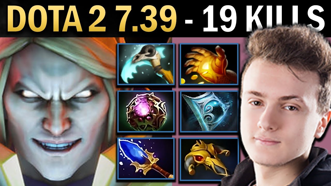 Invoker Gameplay with 19 Kills and Scepters - Dota 7.39