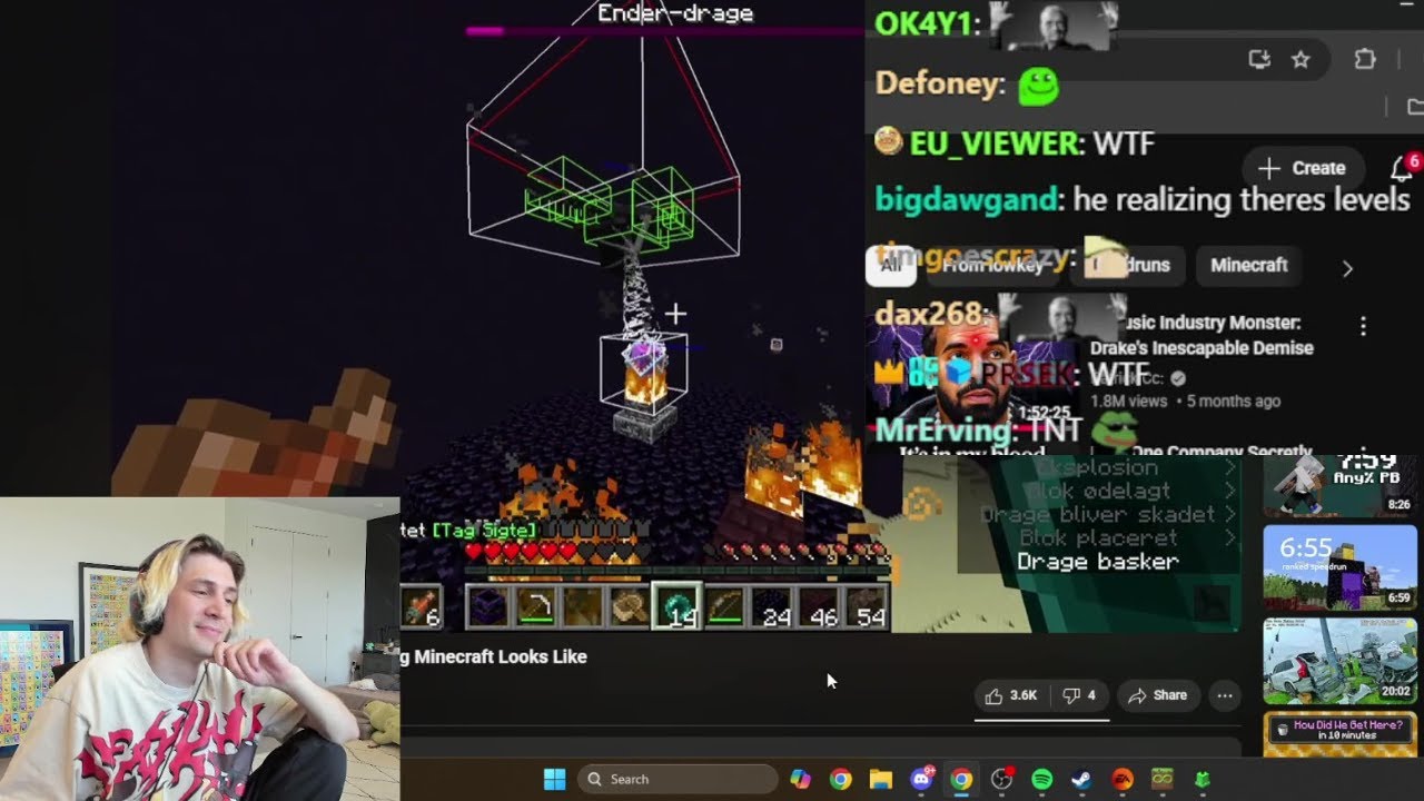 xQc Speechless Watching 
